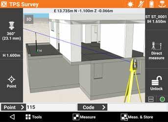 BIM With BIM, IFC files can be loaded, displayed in the main CAD view and also in survey, stakeout and COGO commands. Elements can be selected, hidden or isolated.