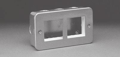 SURFACE MOUNT WALL BOXES FOR MM SIZE DEVICES MM SIZE Cat. No. Approvals Drawing 79230x N/A Pg.