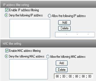 Chaptterr 5 Remotte Conffiigurrattiion click delete button to delete that MAC address. 5. Click "save" button to save the above setting. 5.5.4 Configure Backup & Restore Enter into Advanced configuration Configure Backup & Restore Interface.