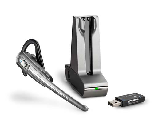 Savi Go Features Plug-and-Play Components Wirelessly connects to Microsoft Office Communicator 2007 and your mobile phone offering hands-free mobility up to 210 feet with Class 1 range Easy to Use