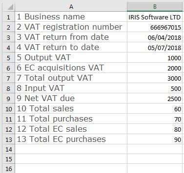The data you copy can consist of 2 columns, for example, Descriptions and Values, or just 1 column - just the values.
