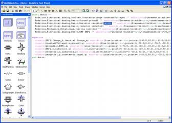 Graphic Modelica Model Editor (From MathCore; runs on Windows,