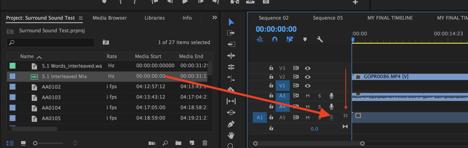 program monitor Test your surround interleaved mix with the