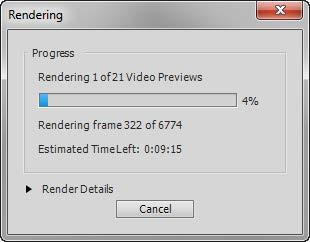 To export audio from a project: 1. Before exporting the soundtrack, choose Timeline > Render Work Area.
