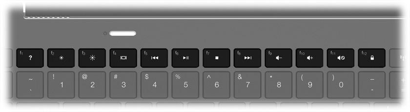 2 What s new? Action keys Action keys are customized actions that are assigned to specific keys at the top of the keyboard.