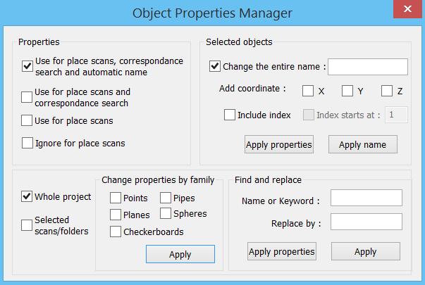 Workflow: Changing the properties of the objects: Select the objects in the structure tree or in a view.