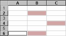 Click on the desired row or column heading. More Than One Adjacent Column or Row: 1.