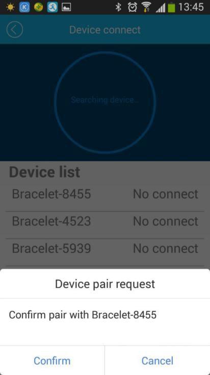 3).Android device will pop up Device pair request,choose confirm, and finish pairing. 4).IOS device will pop up Pair Device Success, Bluetooth Pairing Request,click pair, and finish paring.