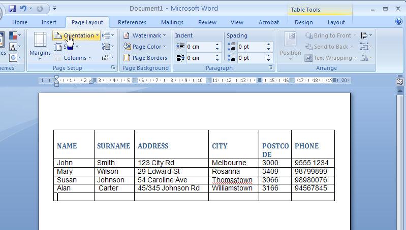 Lesson 6 Creating an Address Book Data Base Once you have formatted the line, you can now proceed to enter the rest of your data.