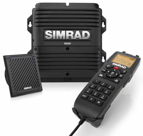 AIS RS90 VHF/AIS Radio Stay connected in every way with the Simrad RS90 VHF. More than just a radio it s got functionality built in.