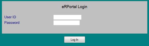 Logging Into the System Logging into the System To log into the erportal system: 1.