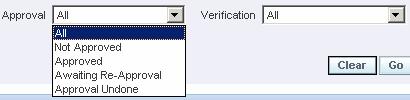 The two fields at the bottom of the page are checked by default and should not be changed. ecrfs that have discrepancies or have not been verified will be skipped. 5. Click 6.