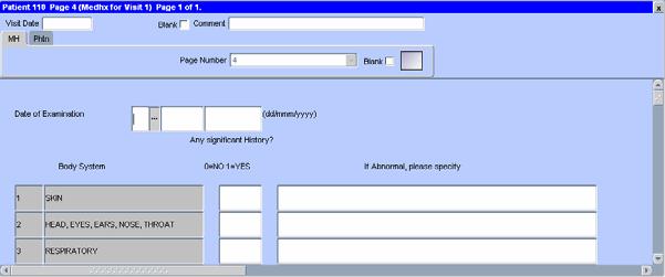 NAVIGATING THE DATA ENTRY WINDOW con t Data Entry Window Header (Do Not Enter Data in the Header Data Entry Window Tabs Data Entry Fields Use the tab key, the mouse or the Up/Down arrows on the
