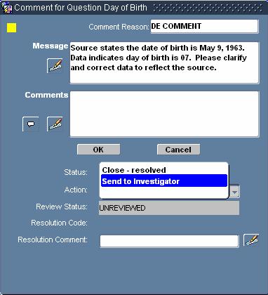 CREATING A MANUAL DISCREPANCY From the OC RDC Main Spreadsheet, click the ecrf cell containing the data field on which you need to place a discrepancy The DEW tab displays Click the Discrepancy