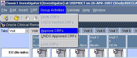 PRINCIPAL INVESTIGATOR APPROVAL PROCESS After ecrfs have been verified by the CRA and have no outstanding discrepancies, they are ready for approval by the Principle Investigator and/or their