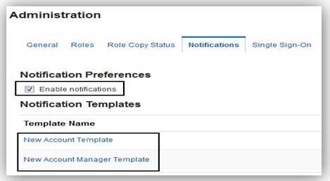 Notification Preferences Information on the Administration Tab of the Security Console Although you can edit the text in predefined templates, your text will be overwritten on upgrade.