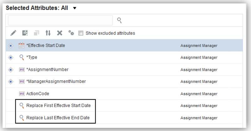 New Attributes on the Design Page of Manage Spreadsheet Templates LOADING TRANSLATION DATA WITH THE BASE OBJECT When selecting attributes to be included in a spreadsheet template, you can