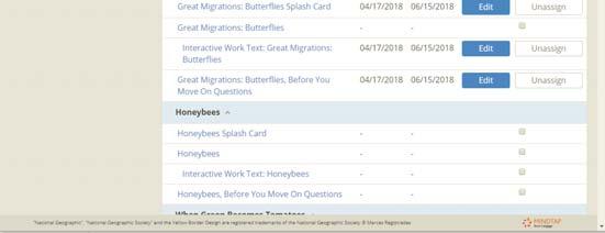 6 7 5 Assignments (continued) Scheduling Items on the Assignments Page (continued) You will get an