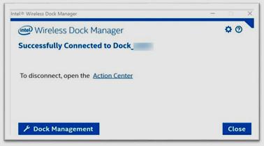 3.6 Wireless Dock Manager Software Click on Dock Management tab to open the menu