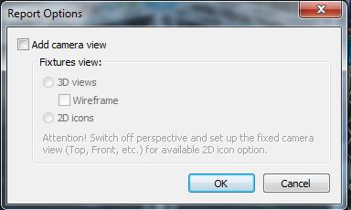 Print-out sheet creation When selecting Paperwork from the Mode Menu, a Report Options dialog box will open.