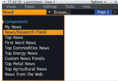 NEWS PANELS Use our news panel component to get the news that is of interest to you from