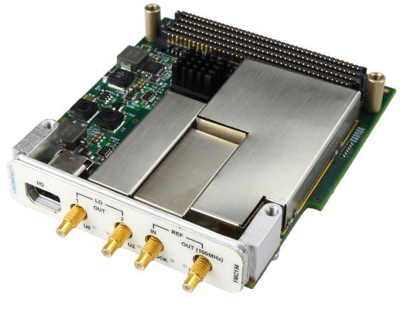 The is an FPGA Mezzanine Module per VITA 57 specification that can be mounted on air and conduction-cooled carriers.