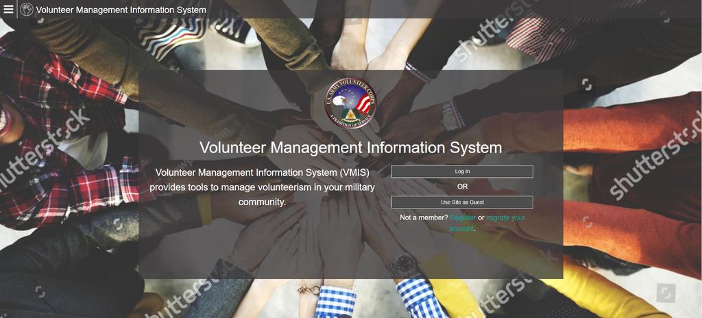 1.0 - Welcome to VMIS Welcome to the Volunteer Management Information System, or VMIS.