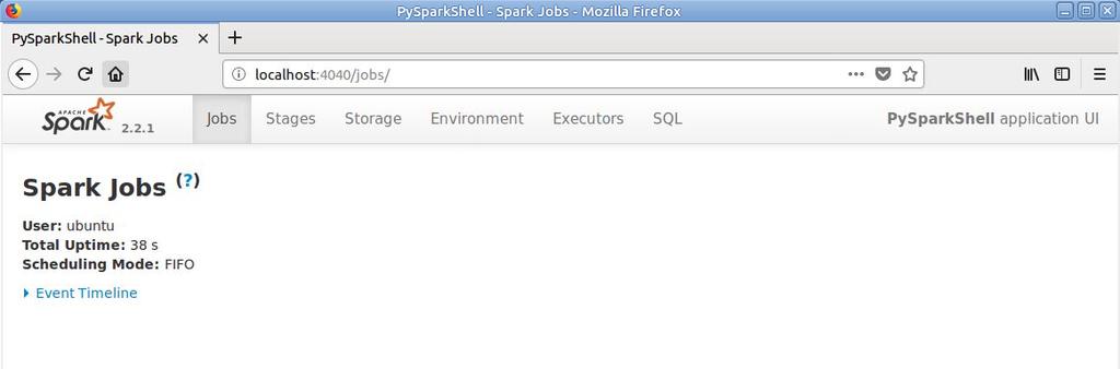 App Monitoring: Spark Web UI Every SparkContext launches a Web UI, typically on port 4040, to display information about running