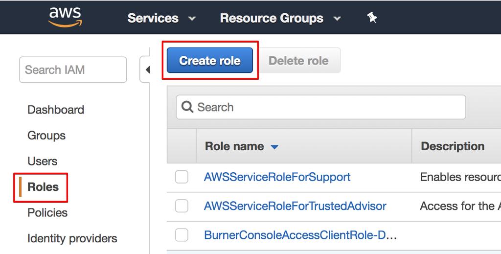 Create a new EC2 IAM Role You will need to create an IAM role to assign to your EC2 instance so it has access to AWS resources.