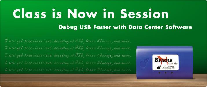 Debug USB Faster with USB Class-Level Decoding Introducing Class-Level Decoding Video See a video demonstration of the new real-time class-level decoding feature of the Data Center Software.