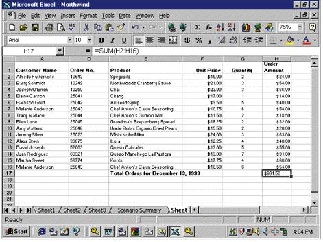 Spreadsheet Spreadsheet Provides a wide range of built-in functions for statistical,