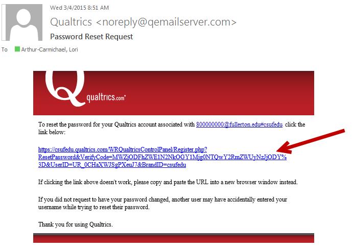 Step 5: You will receive a password reset link via email. Click on the password reset link.