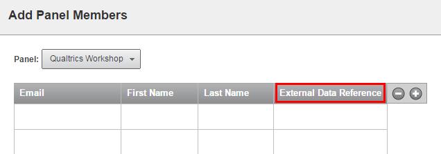 A new column External Data Reference is added to the table. Follow the column headers to add necessary information into the table.