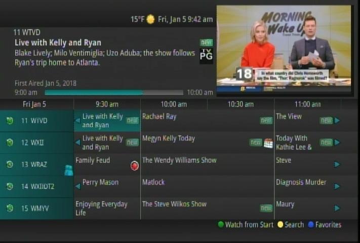 MyTV Guide When searching for your favorite programs, MyTV Guide is where you will find what is playing now and what is playing later. 1 WHAT IS ON MYTV GUIDE SCREEN? 2 3 4 14 13 12 11 5 6 7 8 10 9 1.