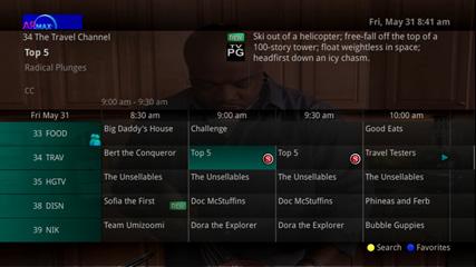 MyTV MyDVR Guide - Choose when to Stop Recording. You can stop on time when the program is scheduled to end. Or you can use the LEFT/RIGHT ARROW buttons to choose 1,2,3,4,5,10,15, or 30 minutes later.