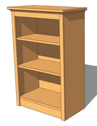 Draw once, then copy. Draw one shelf dado, then move copies into place. Use the shape of the dado to make a shelf. Make more copies.