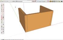 Build the model logically For a bookcase or other type of cabinet, create the sides first and add dadoes or shelf-pin holes. See the images at left.