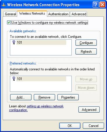Using Windows XP WLAN Utility Windows XP itself has built-in wireless network utility.