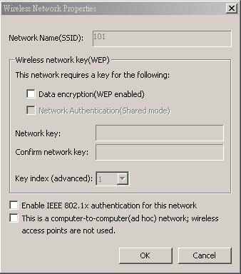 Available Wireless Network(s) The list displays the available networks nearby. Configure: Press the button to enter Wireless Network Properties dialog box.