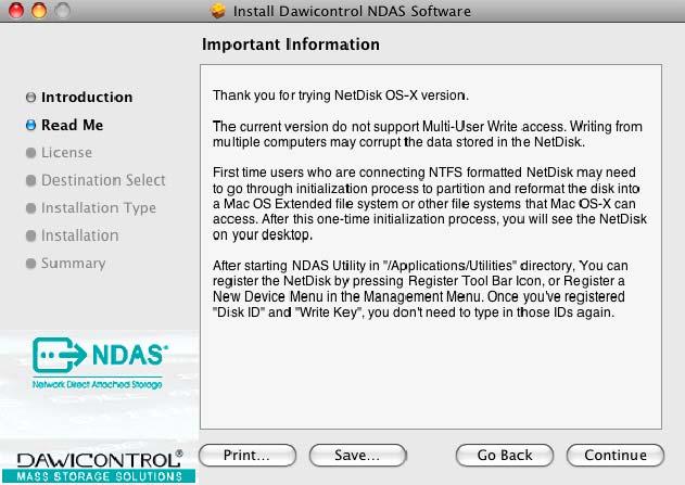 Chapter 3 NDAS Software Installation 3.1 Installing NDAS Utility 1.8 Software Installation of NDAS software is simple and easy.