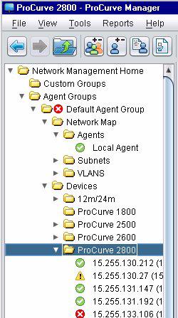Getting Started with ProCurve Manager Several default settings are established during installation of your ProCurve Management applications.