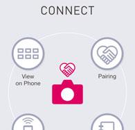 7. On the smartphone screen, tap the EXILIM Connect icon. This establishes a wireless LAN connection between the camera and smartphone.