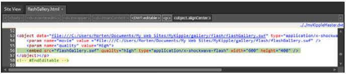 Adding the <embed> Tag for Full Cross- Browser Compatibility Cont.