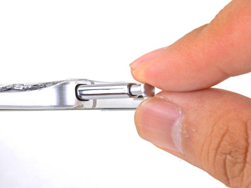 Step 2 S-Pen Using your fingernail, push the