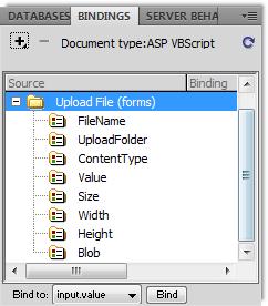 Extended Data bindings - extended data bindings are available so that you can easily access the properties of the uploaded files and have total