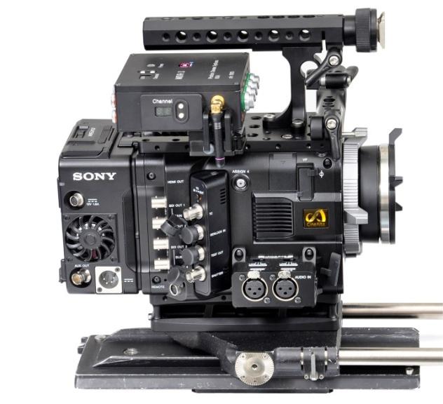 The mount is shown in the picture below with a Sony F55.