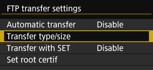 Transferring Images Individually Selecting Particular Sizes or Types of Images to Transfer You can select which images to transfer when recording images of different sizes to a CF card and CFast card