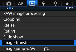 Batch Transfer After shooting, you can select multiple images as desired and transfer them all at once.