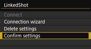 Using the Transmitter with WFT Server 5 Select [Confirm settings]. The settings are displayed. 6 Check the settings.