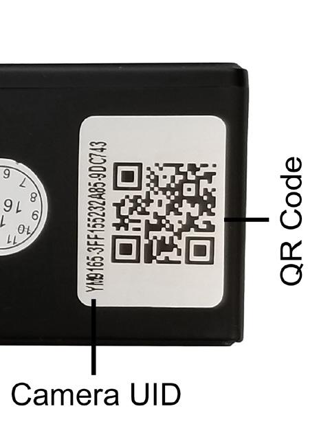NOTE: The UID & QR code is unique to your